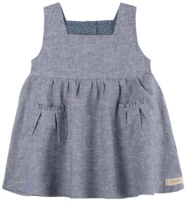 Kinder Kleid, Organic Cotton blau Gr. 110 Mdchen Kleinkinder