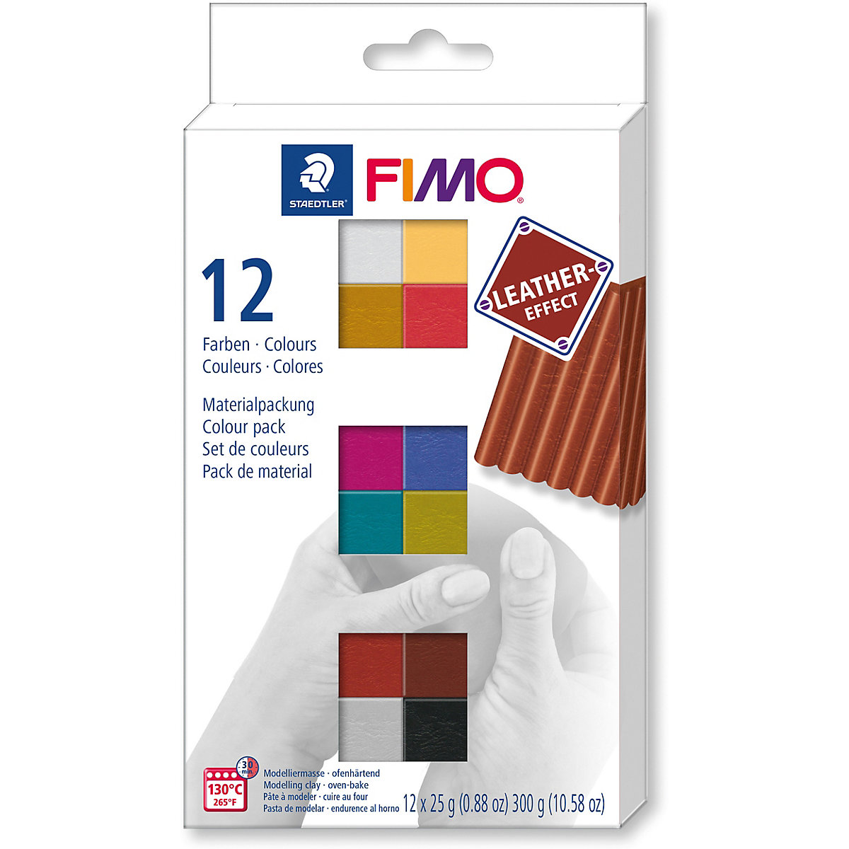 FIMO leather-effect Materialpackung 12 x 25 g