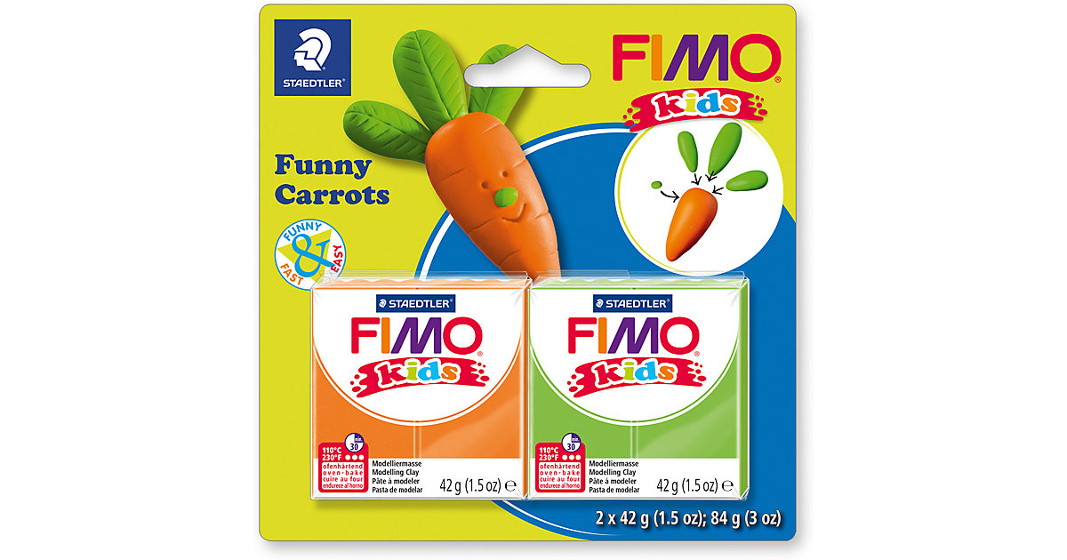 FIMO kids Funny Carrots