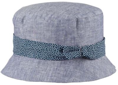 Hut mit UV-Schutz , Organic Cotton blau Gr. 53 Mädchen Kleinkinder