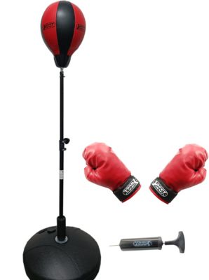 Verstellbar Punchingball Set Boxsack mit Boxhandschuhe Luftpumpe f Kinder DHL * 