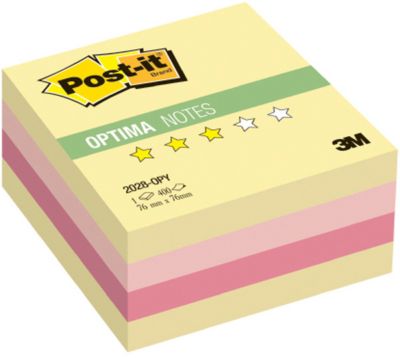 Бумага для заметок с липким слоем 3M "Post-It Optima" Осень, жёлтая пастельная радуга, 400 листов