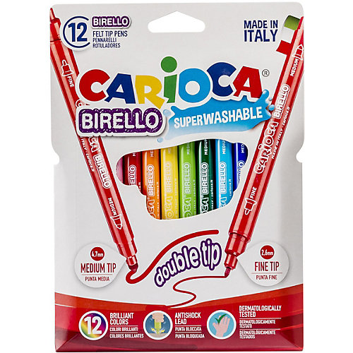 Набор двусторонних фломастеров Carioca "Birello", 12 цветов от Carioca