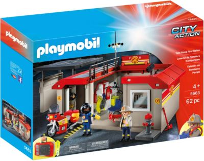 Feuerwache Spielzeug Bestseller -Feuerwehrstation zum Mitnehmen
