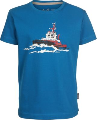 T-Shirt SCHLEPPTAU mit UV-Schutz , Organic Cotton blau Gr. 92/98 Jungen Kleinkinder