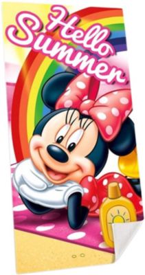 Minnie Maus Strand- und Badetuch, 75 x 150 cm