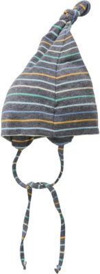 Baby Mtze zum Binden Jungen grau Gr. 43 Baby