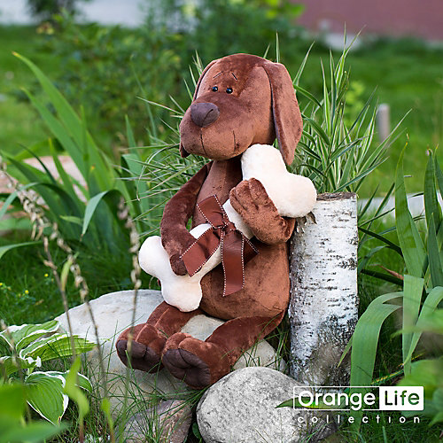 Мягкая игрушка Orange Life Пёс Барбоська с косточкой, 20 см от Orange