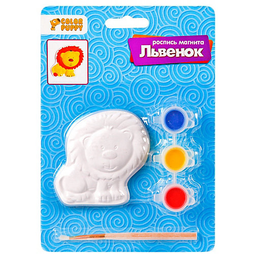 Набор для творчства Color Puppy "Роспись магнита" Львёнок от Color Puppy