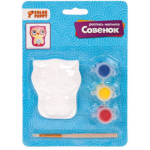 Набор для творчства Color Puppy "Роспись магнита" Совёнок от Color Puppy