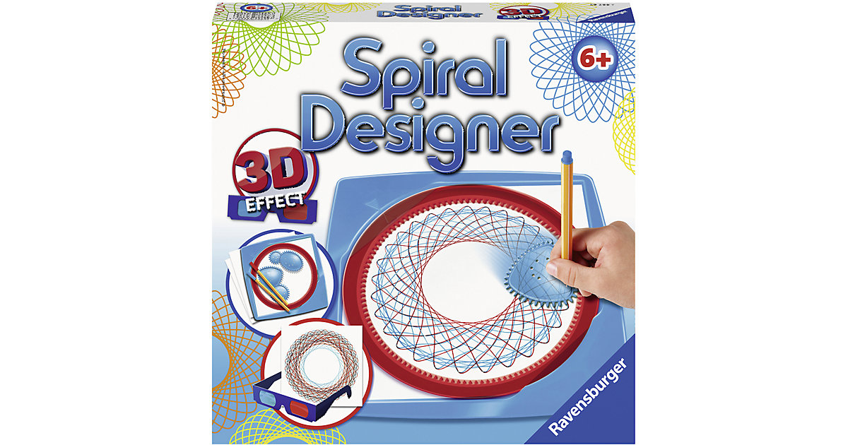 Spiral-Designer Midi, mit 4 Zahnrädern & 3D Effect
