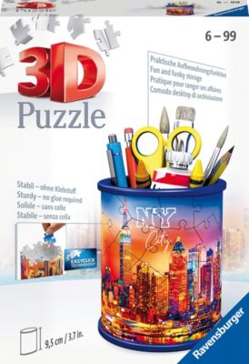 3D-Puzzle Utensilo, Ø8 x 9,5 cm, 54 Teile, New York Skyline
