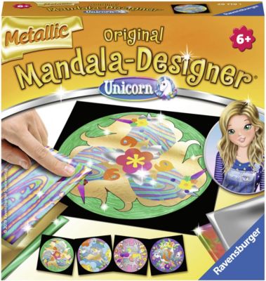 Metallic Mandala-Designer, Unicorn