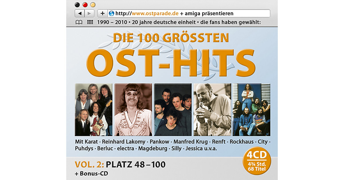 CD Die Ultimative Ostparade-Top 100 Folge 2 (4 CDs) Hörbuch