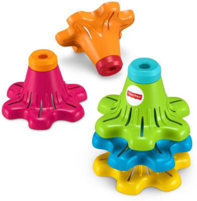 Fisher-Price Bunte Stapel-Kreisel, Steckspielzeug, Stapelturm, Stapelspiel 2