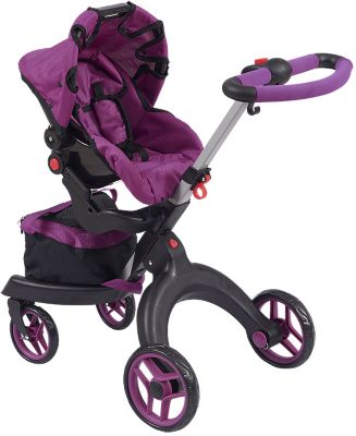 Коляска для кукол Buggy Boom Aurora, фиолетовая