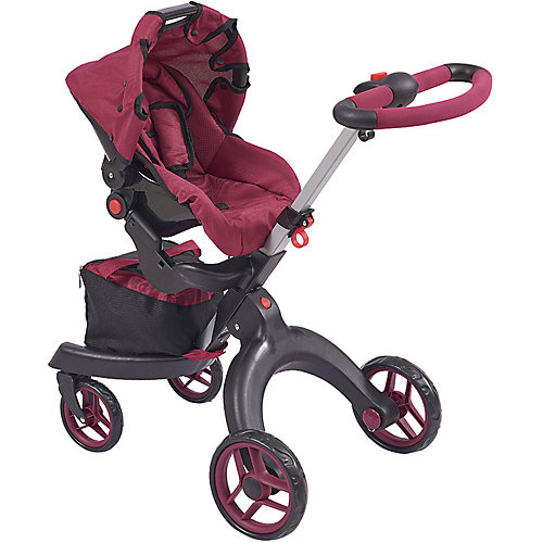 Коляска для кукол Buggy Boom Aurora, бордовая от Buggy Boom