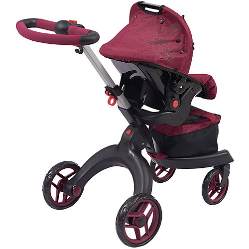 Коляска для кукол Buggy Boom Aurora, бордовая от Buggy Boom