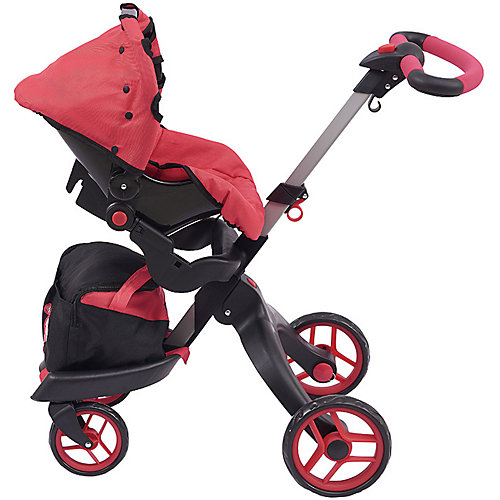 Коляска для кукол Buggy Boom Aurora, красная от Buggy Boom