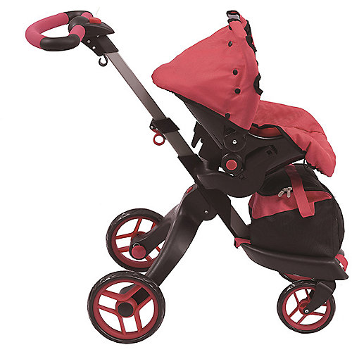 Коляска для кукол Buggy Boom Aurora, красная от Buggy Boom