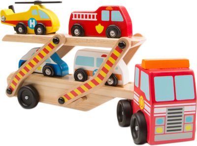 Autotransporter Holzspielzeug 