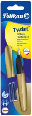Fllhalter Twist Pure Gold, Feder M, inkl. 2 Patronen gold