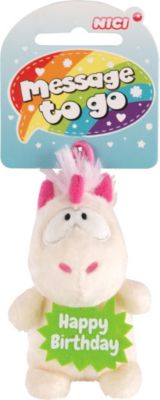 Einhorn Theodor Happy Birthday mit Loop [8cm]