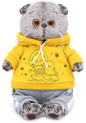 Мягкая игрушка Budi Basa Кот Басик в спортивном костюме, 19 см