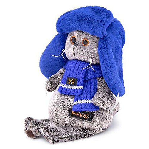 Мягкая игрушка Budi Basa Кот Басик в меховой шапке, 19 см от Budi Basa