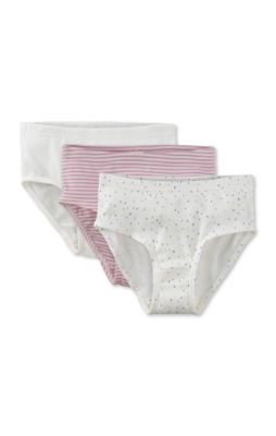 Slips im 3er-Set , Organic Cotton lila Gr. 146/152 M�dchen Kinder