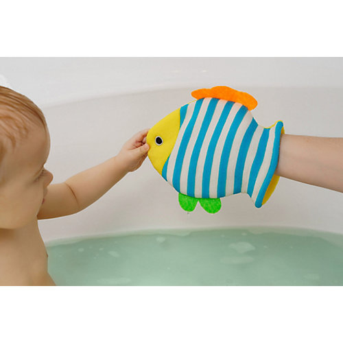 Махровая мочалка-рукавичка Roxy-Kids Рыбка. - разноцветный от Roxy-Kids