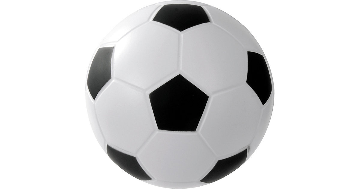 Schaumstoff-Fussball, 7 Zoll schwarz/weiß