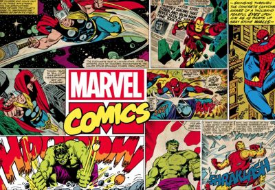 Fototapete Marvel Comics, Vlies, 190 x 276 cm