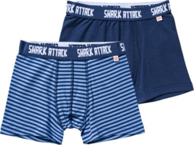 Boxershorts Doppelpack blau Gr. 140 Jungen Kinder