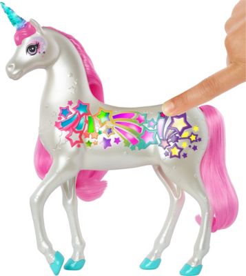 Lichter & Sounds Barbie dreamtopia & magische Lichter Einhorn mit Regenbogen Mähne 