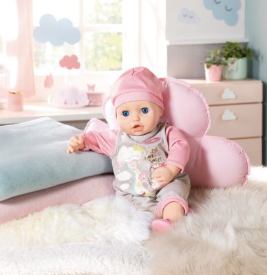 Grau-Rosa Zapf Creation Baby Annabell Süßes Baby Outfit 43 cm 
