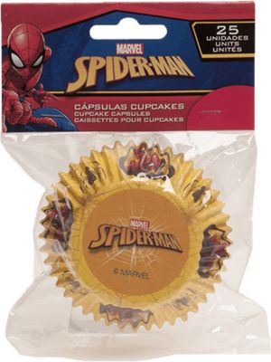 Muffinförmchen Spiderman, 25 Stück