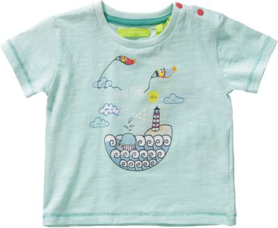 Baby T-Shirt t�rkis Gr. 68 Jungen Baby