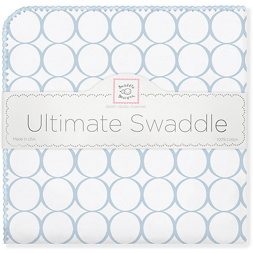 Фланелевая пеленка SwaddleDesigns Blue Mod, 110х110 см от SwaddleDesigns