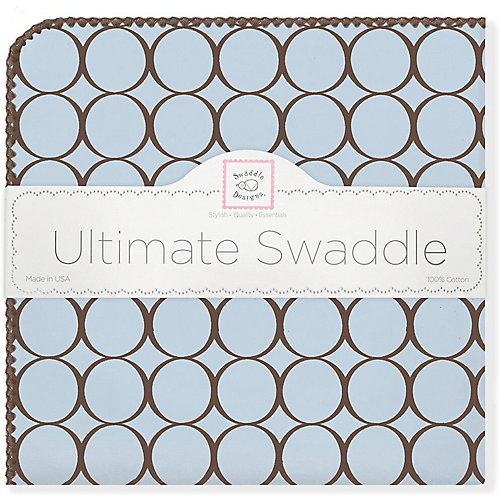 Фланелевая пеленка SwaddleDesigns Blue, 110х110 см от SwaddleDesigns