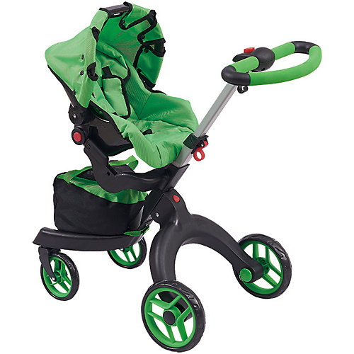 Коляска для кукол Buggy Boom Aurora, ярко-зеленая от Buggy Boom
