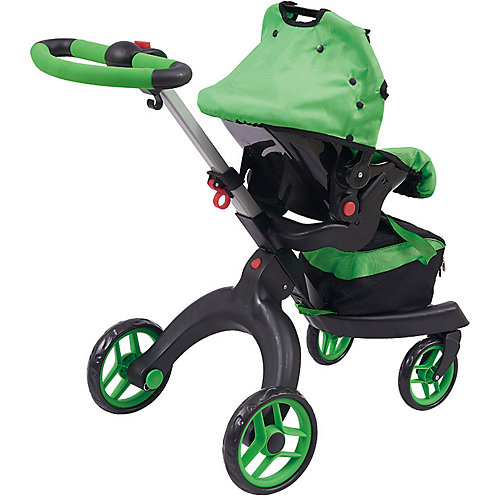 Коляска для кукол Buggy Boom Aurora, ярко-зеленая от Buggy Boom