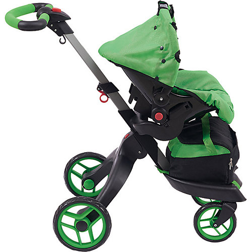 Коляска для кукол Buggy Boom Aurora, ярко-зеленая от Buggy Boom