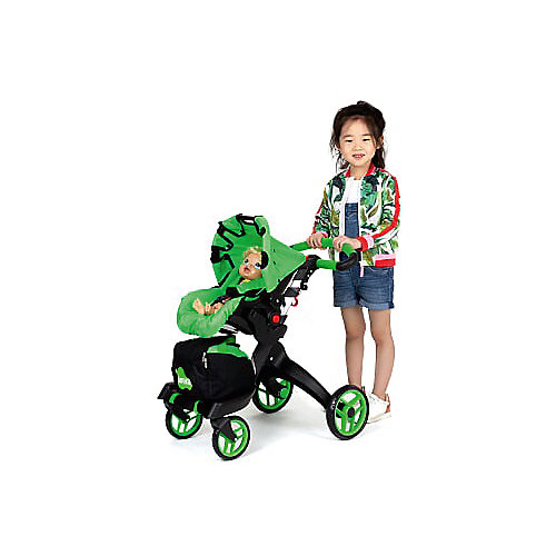 Коляска для кукол Buggy Boom Aurora, ярко-зеленая от Buggy Boom