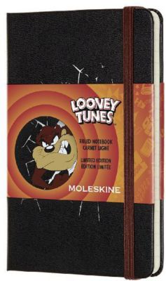 Moleskine Notizbuch - Looney Tunes Pocket/A6, Liniert, Hard Cover, Taz