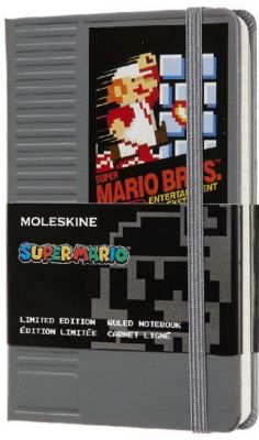 Moleskine Notizbuch - Super Mario Pocket/A6, Liniert, Hard Cover, Nes - Modul