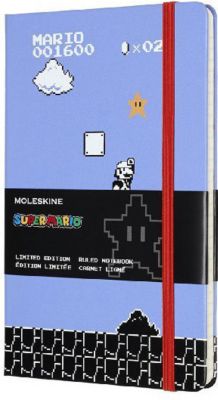 Moleskine Notizbuch - Super Mario Large/A5, Liniert, Hard Cover, Mario Im Spiel