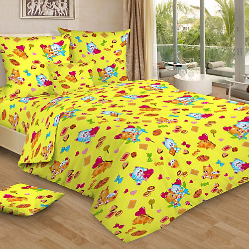 Детское постельное белье 3 предмета Letto, BG-93 - желтый от Letto