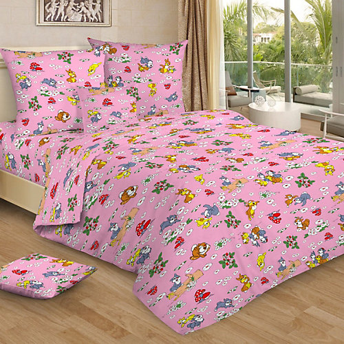 Детское постельное белье 3 предмета Letto, BG-95 - розовый от Letto