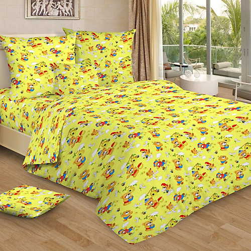 Детское постельное белье 3 предмета Letto, BG-98 - желтый от Letto
